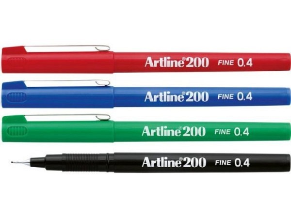 Filzstift Artline Fine 200 0,4mm Strichbreite
