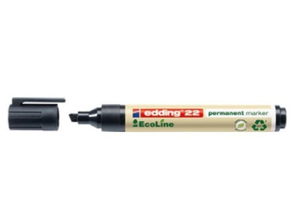 Filzstift Edding 22 Ecoline schwarz