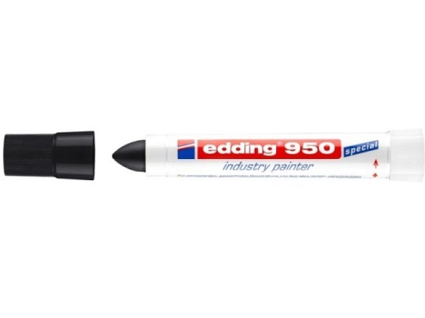 Filzstift Edding 950 Industry painter schwarz 10mm