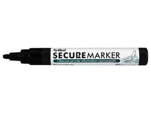 Filzstift Artline Secure Marker schwarz