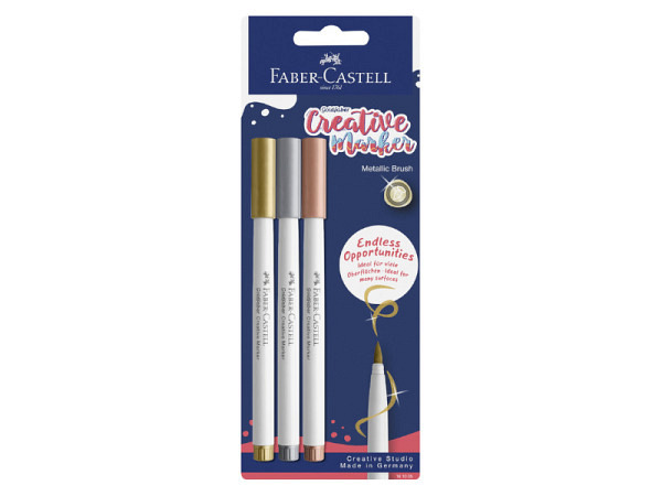 Filzstift Faber-Castell Goldfaber Creative Marker 3er Set 