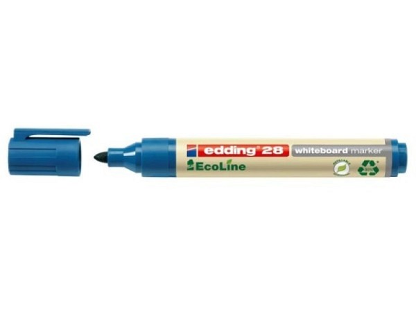 Filzstift Edding 28 EcoLine Permanent Marker blau 1-3mm