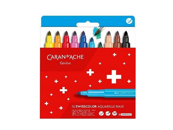 Filzstift Caran dAche Swisscolor Maxi 10er Set