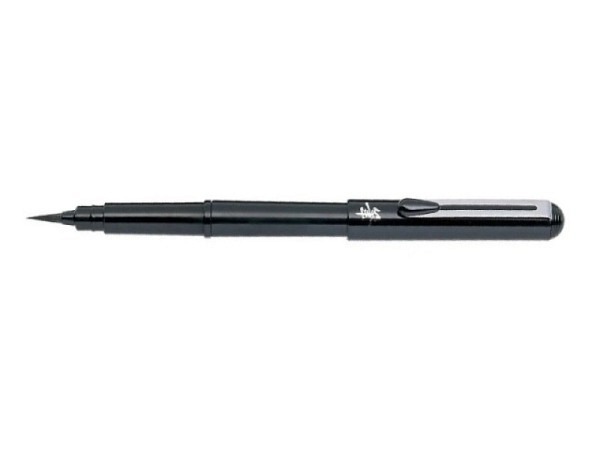 Filzstift Pentel Pocket Brush GFKP schwarz