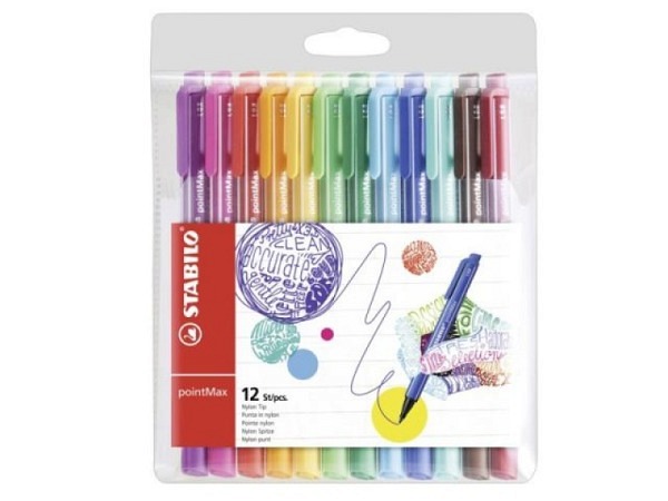 Filzstift Stabilo 488 PointMax 12er Set 0,8mm