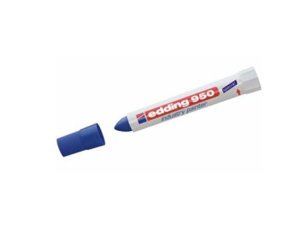 Filzstift Edding 950 Industry painter blau Strichbreite 10mm