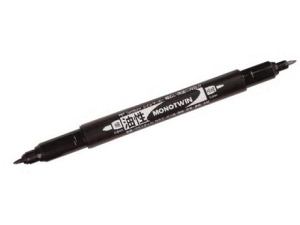 Filzstift Tombow Monotwin permanent schwarz