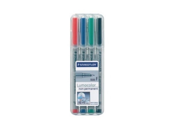 Filzstift Staedtler Lumocolor F nonpermanent 4er-Set