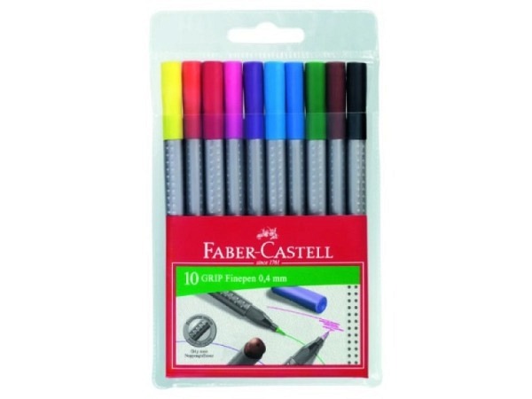 Filzstift Faber-Castell Grip Finepen 10er Set