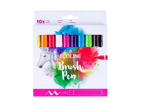 Filzstift Talens Ecoline Brush Pen 10er Set Bright