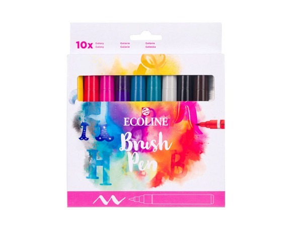 Filzstift Talens Ecoline Brush Pen 10er Handlettering Set
