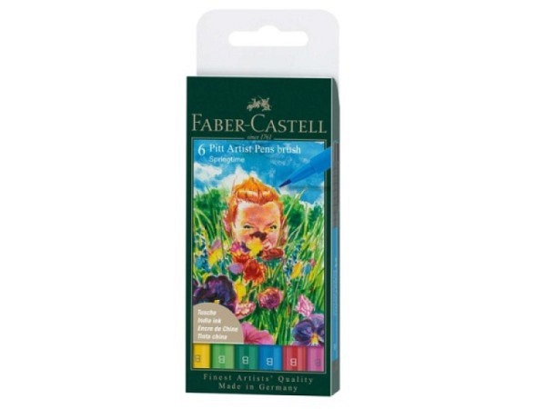 Filzstift Faber-Castell Pitt Artist Pen Brush Springtime 6er Set