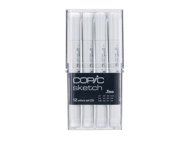Filzstift Copic Sketch Doppelspitze Set 12er Cool Grey