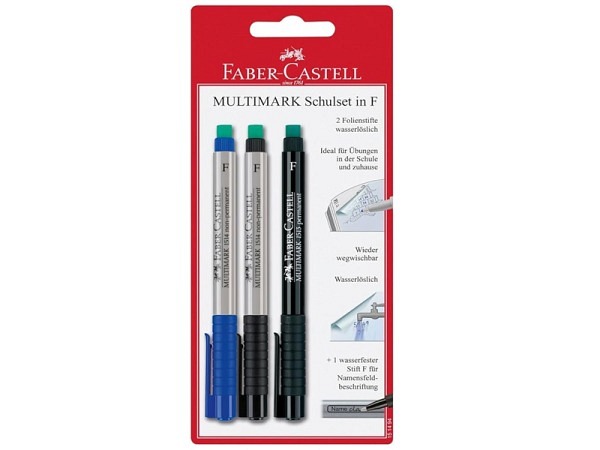 Filzstift Faber-Castell Multimarker non-permanent F 3er Set