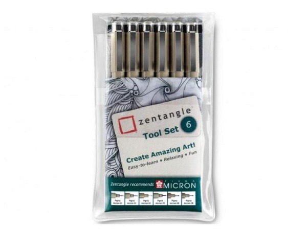 Filzstift Sakura Zentangle Set Tool 6-teilig