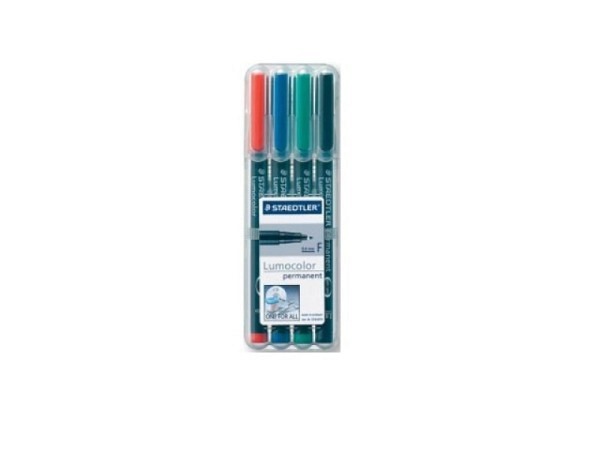 Filzstift Staedtler Lumocolor F permanent 4er-Set
