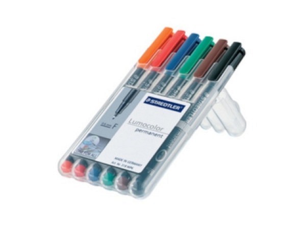 Filzstift Staedtler Lumocolor F permanent 6er-Set