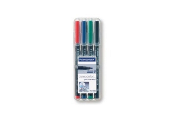 Filzstift Staedtler Lumocolor B permanent 4er-Set