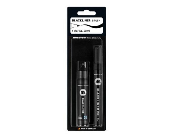 Filzstift Molotow Blackliner Brush inkl. Refill 30ml