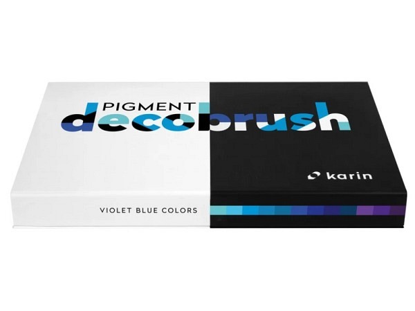 Filzstift Karin Pigment Decobrush 29C5 Violet Blue 12er Set