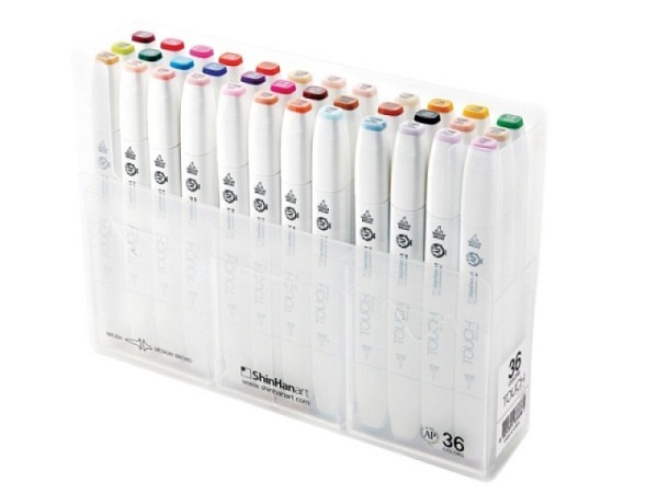 Filzstift Touch Pinselstift Set 36er