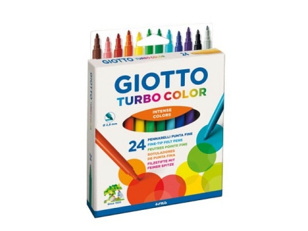 Filzstift Giotto Turbo Color 24er Set im Kartonetui