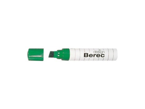Filzstift Berec 954 grün, für Whiteboard und Flipchart geeignet, eckige Spitze mit Strichbreite 3-12mm