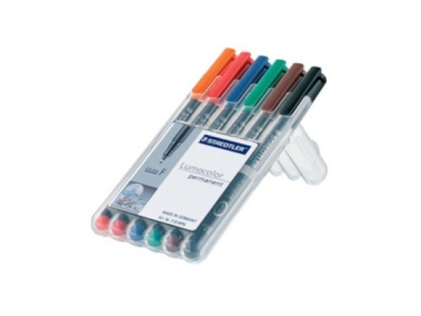 Filzstift Staedtler Lumocolor S permanent 6er-Set