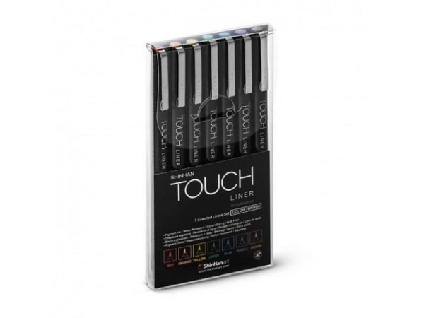 Filzstift Touch Liner Brush Set mit 7 Stiften