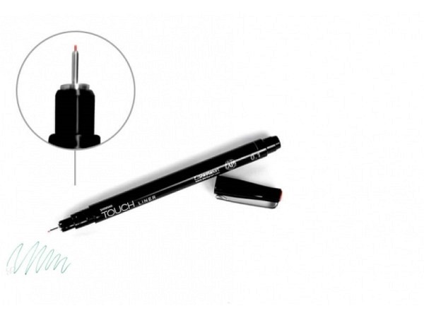 Filzstift Touch Liner 0,1mm grün, Wasserbasis