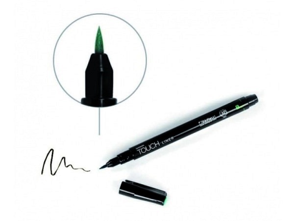 Filzstift Touch Liner Brush 0,05-3mm schwarz