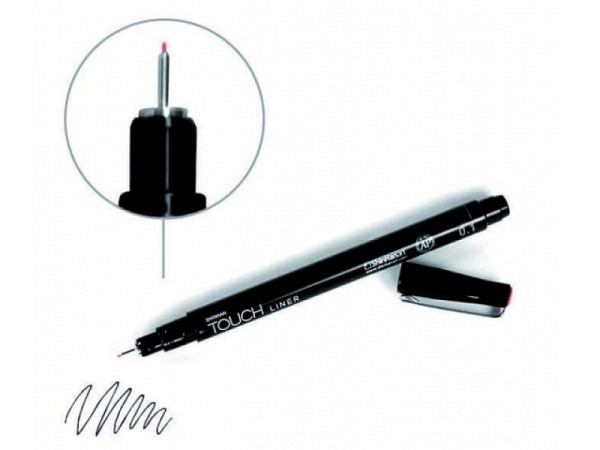 Filzstift Touch Liner 0,5mm schwarz, Wasserbasis