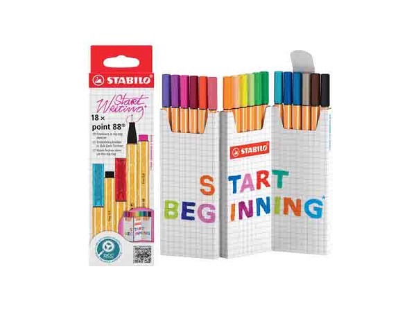 Filzstift Stabilo Zick Zack Pen 88 18er