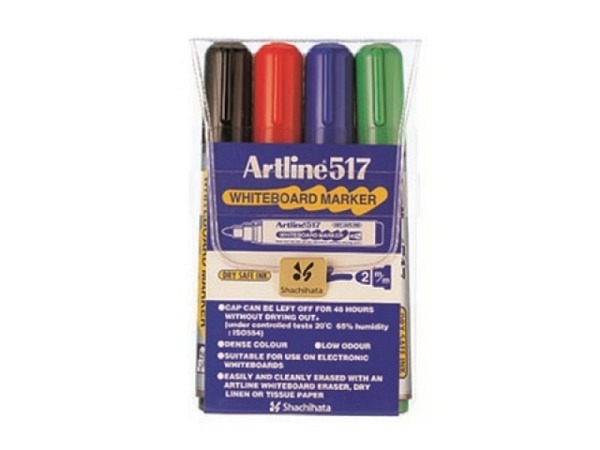 Filzstift Artline Whiteboardmarker 517 4er Set 