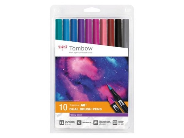 Filzstift Tombow ABT Dual Brush Pen Set Watercolor Galaxy
