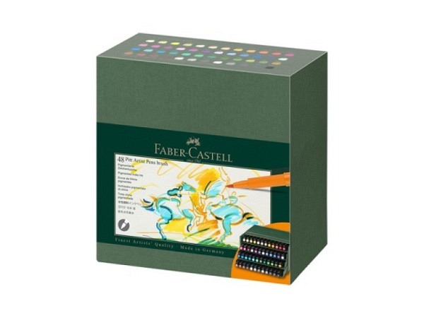 Filzstift Faber-Castell Pitt Artist Pen Brush 48er Set Atelier Box