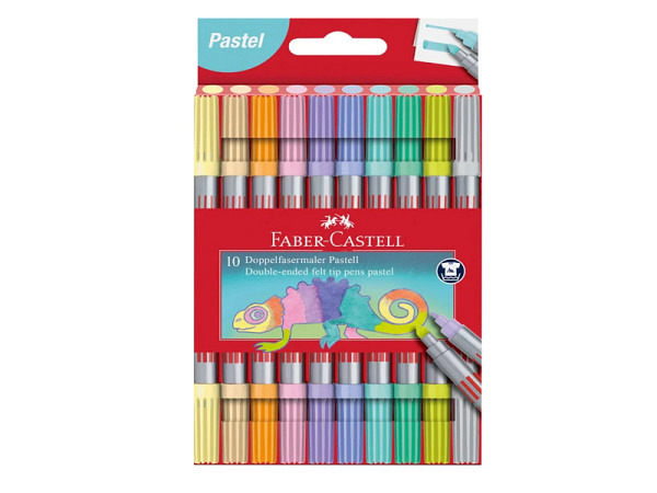Filzstift Faber-Castell Doppelfaser Pastell 10er Set