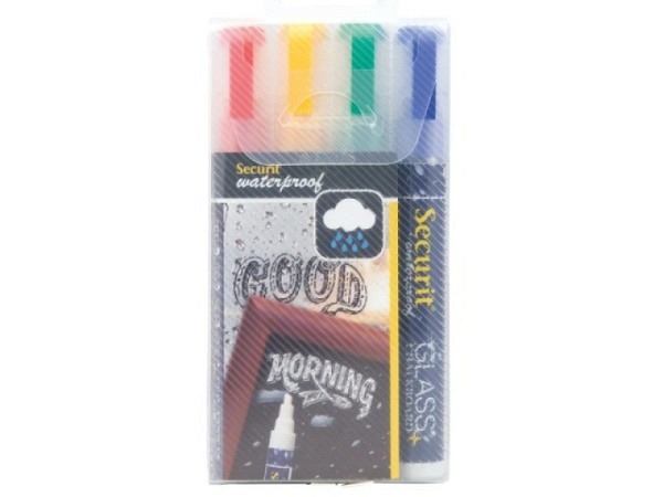 Filzstift Securit Kreidemarker SMA610 4er-Set assortiert
