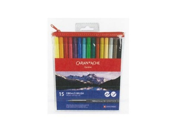 Filzstift Caran d'Ache Fibralo Brush 15er Set