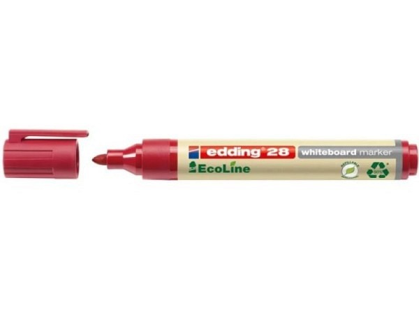 Filzstift Edding 28 EcoLine Permanent Marker rot 1-3mm