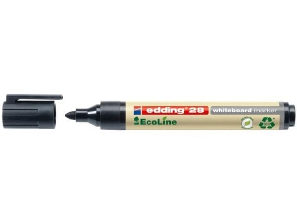 Filzstift Edding 28 EcoLine Permanent Marker schwarz 1-3mm