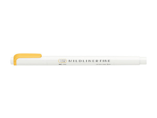 Filzstift Zebra Mildliner Fine Double hellgelb
