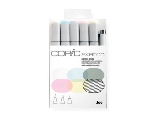 Filzstift Copic Sketch Doppelspitze Set 6er Blending Basic