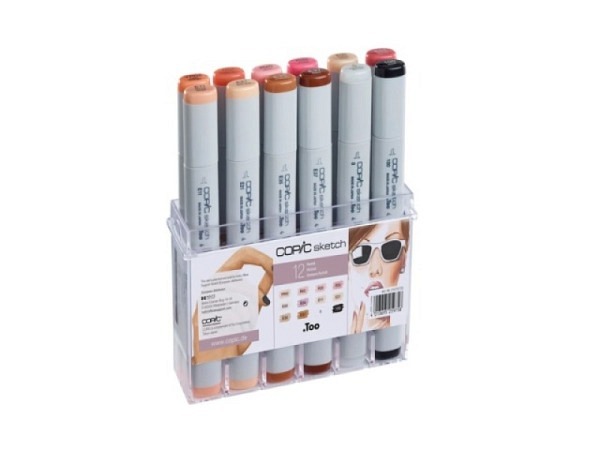 Filzstift Copic Sketch Doppelspitze Set 12er Portraitfarben