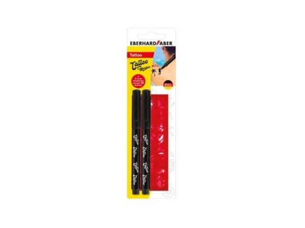 Filzstift Eberhard-Faber Tattoo Marker schwarz 2er Set