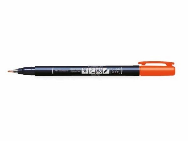 Filzstift Tombow Fudenosuke Brush Pen Hard orange