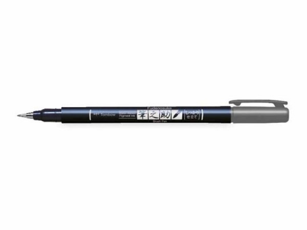 Filzstift Tombow Fudenosuke Brush Pen Hard grau