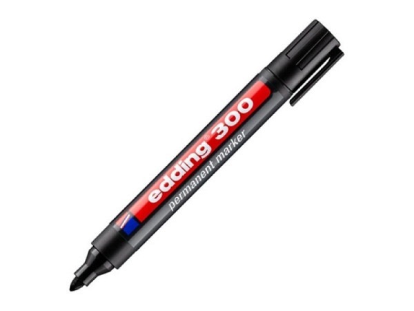 Filzstift Edding 300 schwarz, rund 1,5-3mm