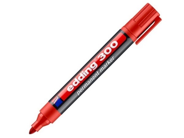 Filzstift Edding 300 rot, rund 1,5-3mm
