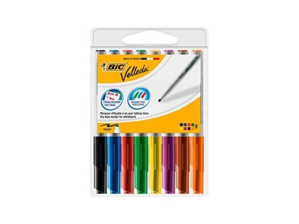 Filzstift Bic Velleda 1741 Whiteboard 8er Set 